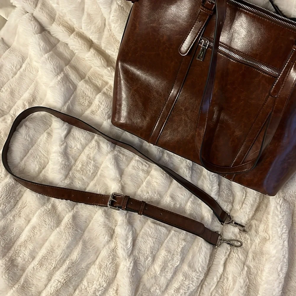 BROMEN Women Briefcase 16” Laptop Tote Bag Work Purse